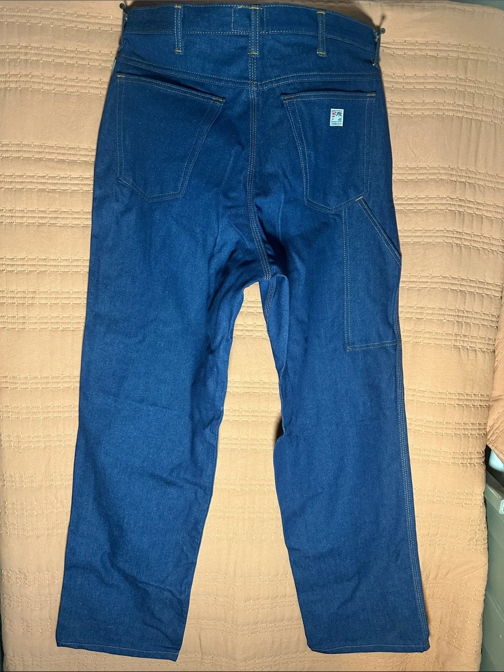 Men's Straight Jeans in Deep Blue Denim